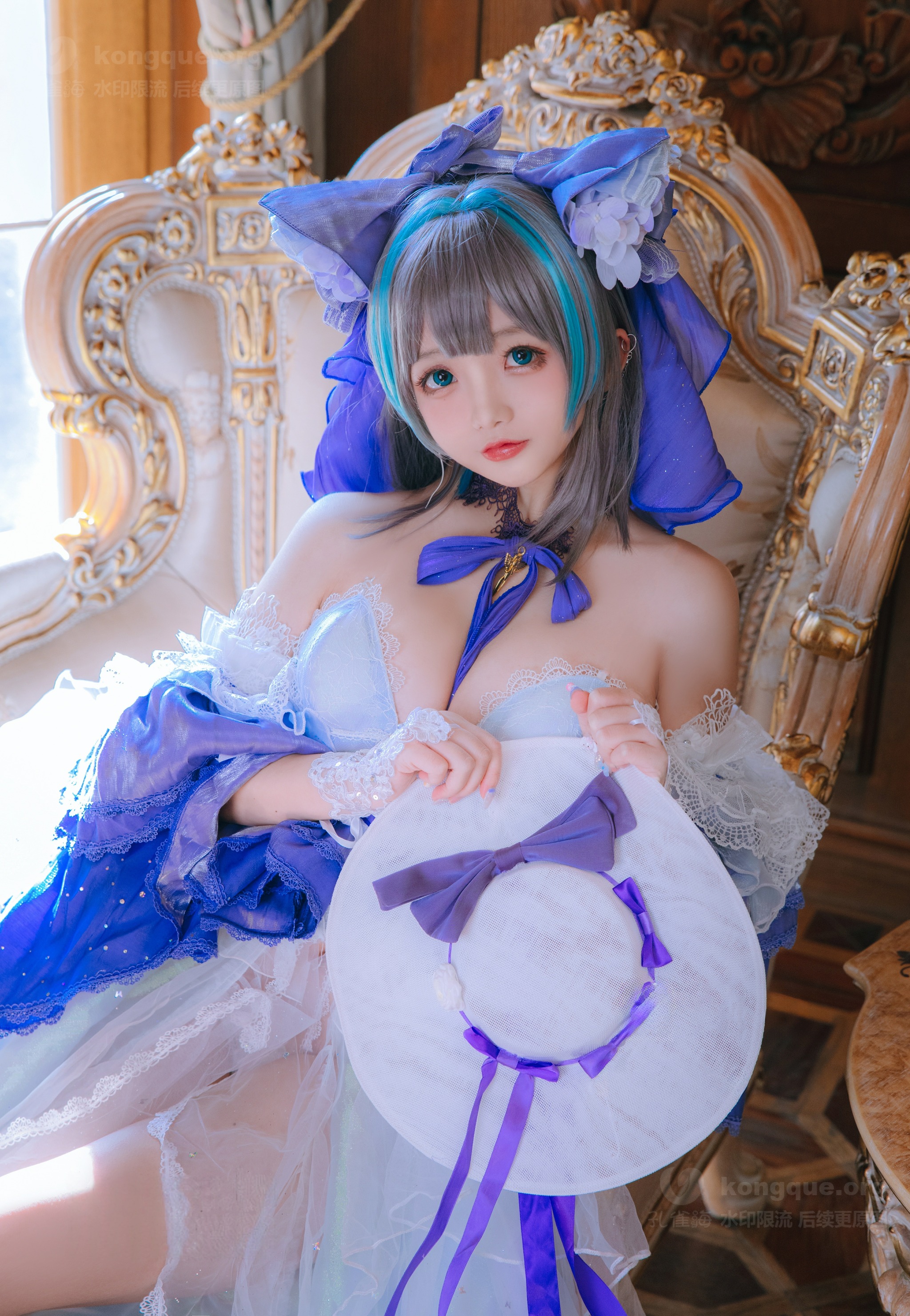 图片[1]-日奈娇 – NO.226 碧蓝航线 柴郡婚纱[100P]✦自购✦-XikXak